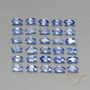 Pedras preciosas de Safira Azul escuro médio natural de 2.86 ct, Marquesa, VVS-VS