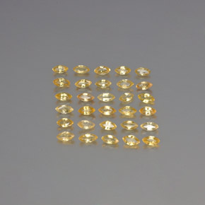 Pedras preciosas de safira amarelo natural de 3,37 ct, marquise, VVS-VS