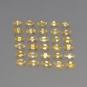 Pedras preciosas de safira amarelo natural de 3,37 ct, marquise, VVS-VS