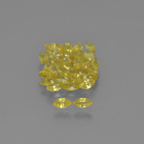 Pedras preciosas de safira amarelo natural de 3,34 ct, marquise, VVS-VS