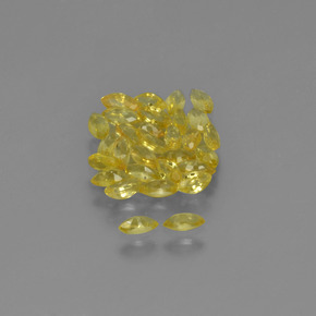 Pedras preciosas de safira amarelo natural de 3,34 ct, marquise, VVS-VS