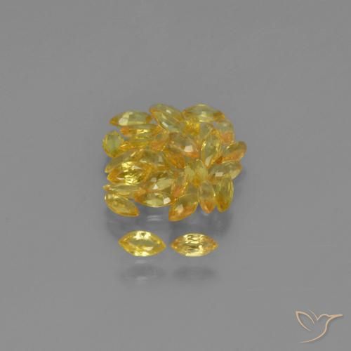 2.83ctw Natural Amarelo Safira, Marquesa, VVS-VS
