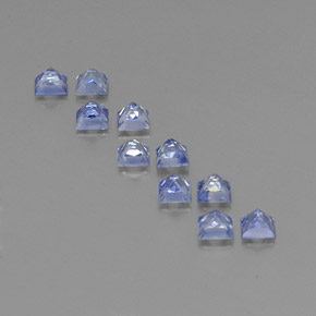 Pedras preciosas de safira azul natural de 2,44 ct, quadrado, VVS-VS