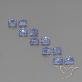 Pedras preciosas de safira azul natural de 2,51 ct, quadrado, VVS-VS