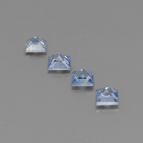 Pedras preciosas de safira azul natural de  ct, quadrado, VS