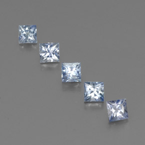Pedras preciosas de safira azul natural de  ct, quadrado, VS