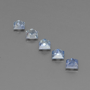 Pedras preciosas de safira azul natural de  ct, quadrado, VS