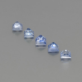 Pedras preciosas de safira azul natural de  ct, quadrado, VS