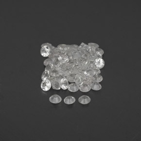 Pedras preciosas de safira branco natural de  ct, corte redondo, VVS-VS