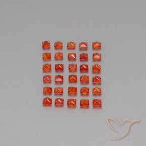 Pedras preciosas de Safira Vermelho brilhante natural de 3.21 ct, Quadrado, VVS-VS