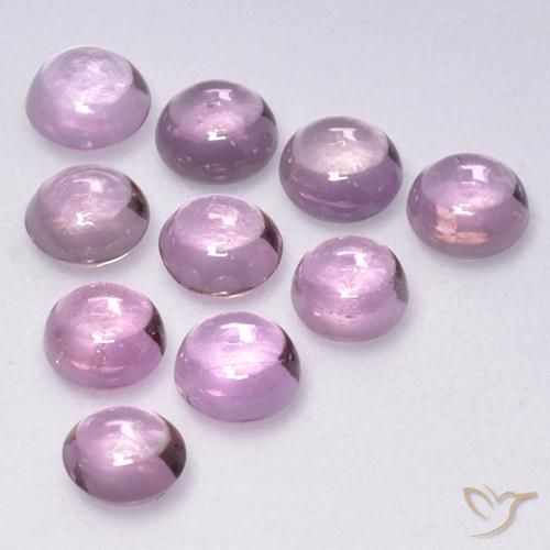 Pedras preciosas de Safira Rosa bem claro natural de 2.27 ct, Redondo, Transparente