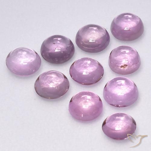 Pedras preciosas de Safira Rosa bem claro natural de 2.27 ct, Redondo, Transparente