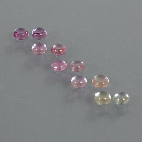 Pedras preciosas de safira multicolorido natural de 1,98 ct, corte redondo, transparente