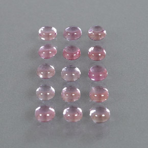 Pedras preciosas de safira rosa natural de 2,85 ct, corte redondo, transparente