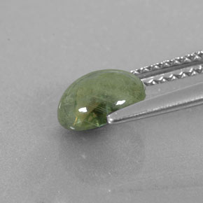 Safira verde natural 1,67ct, transparente, transparente/translúcido