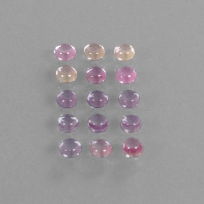 Pedras preciosas de safira multicolorido natural de 2,73 ct, corte redondo, transparente