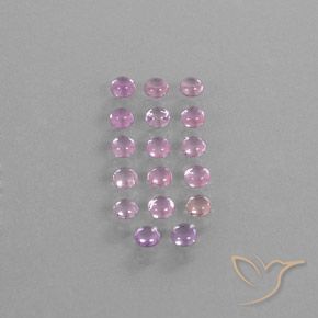 Pedras preciosas de safira rosa natural de 3,05 ct, corte redondo, transparente