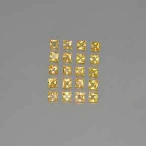 Pedras preciosas de safira ouro natural de  ct, quadrado, VVS-VS