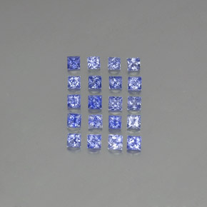 Pedras preciosas de safira azul natural de 1,92 ct, quadrado, VVS-VS