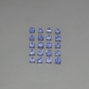 Pedras preciosas de safira azul natural de 1,92 ct, quadrado, VVS-VS
