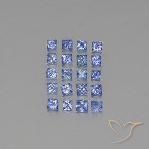2.36ctw Natural azul intenso Safira, Quadrado, VVS-VS