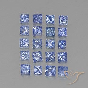 Pedras preciosas de Safira azul intenso natural de 2.36 ct, Quadrado, VVS-VS