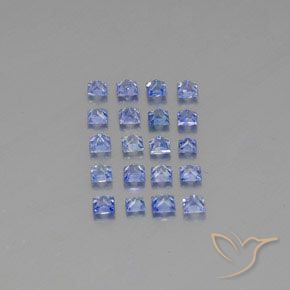 Pedras preciosas de Safira azul intenso natural de 2.36 ct, Quadrado, VVS-VS