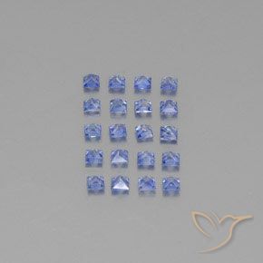 Pedras preciosas de safira azul natural de 1,75 ct, quadrado, VVS-VS