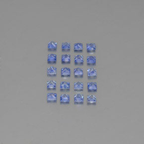 Pedras preciosas de safira azul natural de  ct, quadrado, VVS-VS