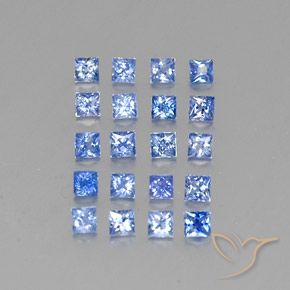 Pedras preciosas de Safira Pastel Azul natural de 1.80 ct, Quadrado, VVS-VS