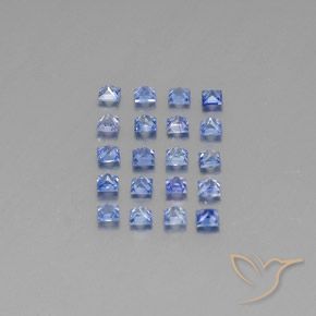 Pedras preciosas de Safira Pastel Azul natural de 1.80 ct, Quadrado, VVS-VS