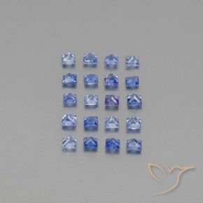 Pedras preciosas de safira azul natural de 1,77 ct, quadrado, VVS-VS
