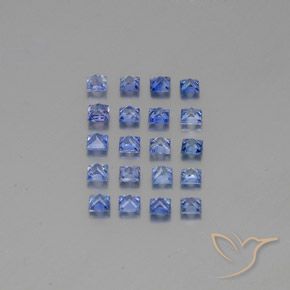 Pedras preciosas de Safira Pastel Azul natural de 2.03 ct, Quadrado, VVS-VS