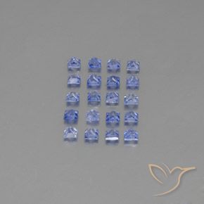 Pedras preciosas de Safira Roxo Elétrico Azul natural de 2,05 ct, Quadrado, VVS-VS