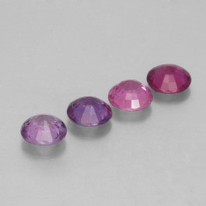 Pedras preciosas de safira multicolorido natural de  ct, corte redondo, VS