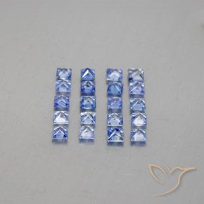 Pedras preciosas de safira azul natural de 1,75 ct, quadrado, VVS-VS