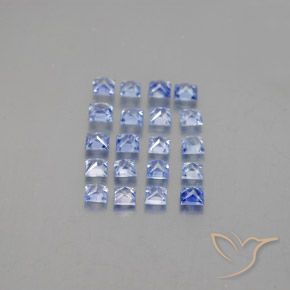 Pedras preciosas de safira azul natural de 1,85 ct, quadrado, VVS-VS