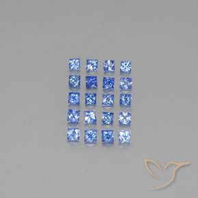 2.54ctw Natural Azul escuro médio Safira, Quadrado, VVS-VS