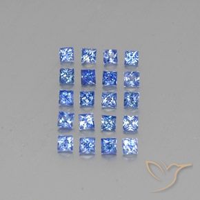 Pedras preciosas de Safira Azul escuro médio natural de 2.54 ct, Quadrado, VVS-VS