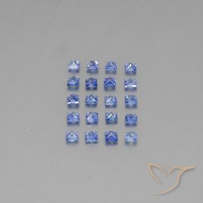 Pedras preciosas de Safira Azul escuro médio natural de 2.54 ct, Quadrado, VVS-VS