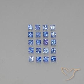 Pedras preciosas de Safira Azul escuro médio natural de 1.72 ct, Quadrado, VVS-VS