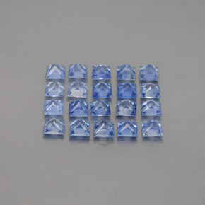Pedras preciosas de safira azul natural de 1,60 ct, quadrado, VVS-VS
