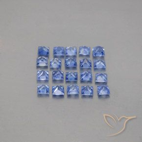 Pedras preciosas de safira azul natural de 2,49 ct, quadrado, VVS-VS