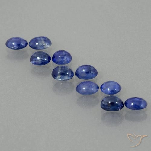 3.01ctw Natural Azul profundo Safira, oval, Translúcido