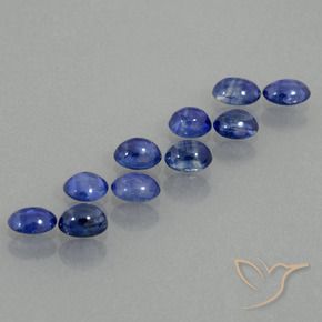 Pedras preciosas de Safira Azul profundo natural de 3.01 ct, oval, Translúcido