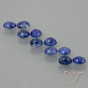 Pedras preciosas de Safira Azul profundo natural de 3.01 ct, oval, Translúcido