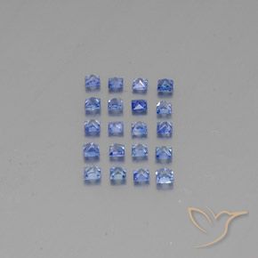 Pedras preciosas de Safira Pastel Azul natural de 1.64 ct, Quadrado, VVS-VS