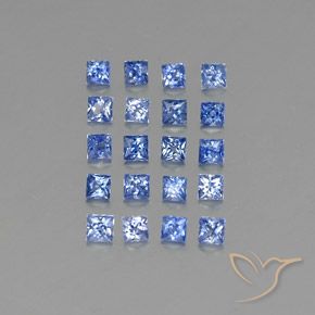 Pedras preciosas de Safira Azul escuro médio natural de 2.77 ct, Quadrado, VVS-VS