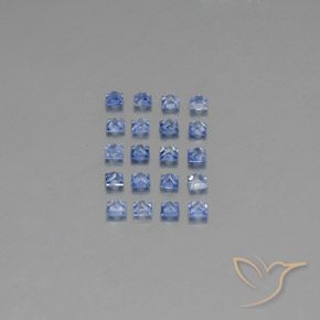 Pedras preciosas de Safira Azul escuro médio natural de 2.77 ct, Quadrado, VVS-VS