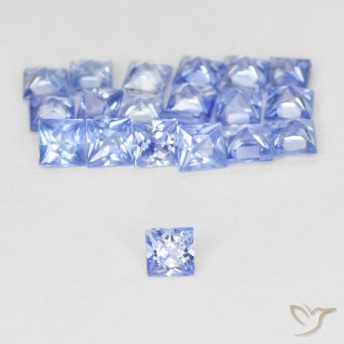 1.69ctw Natural Pastel Azul Safira, Quadrado, VVS-VS